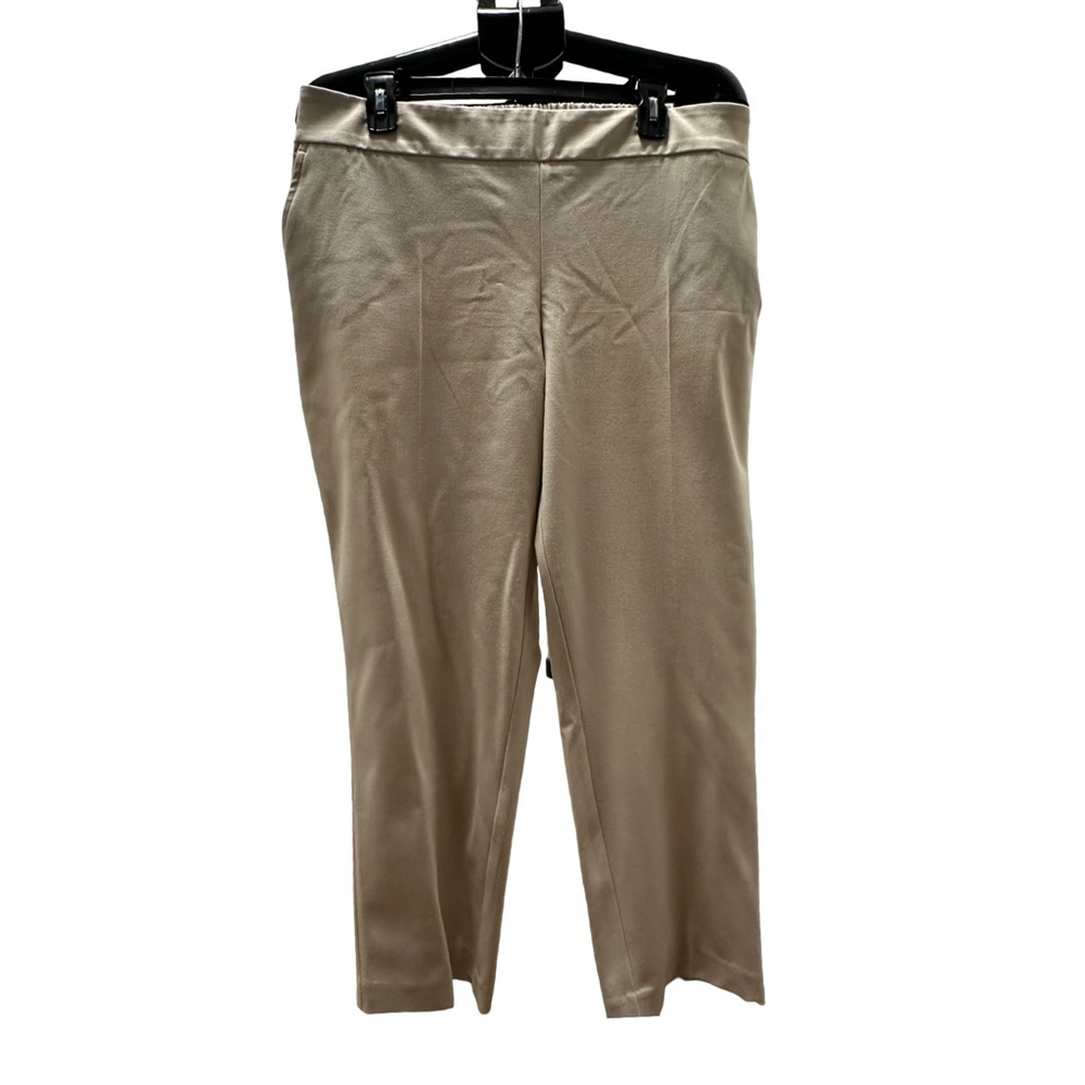 Hilary Radley Neutral Beige Pull-On Capris Pants